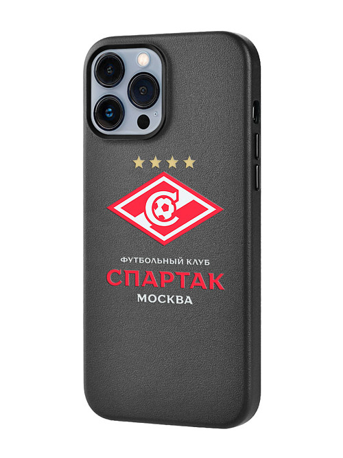 Кожаный чехол для Apple iPhone 13 Pro Max "ФК Спартак Москва"