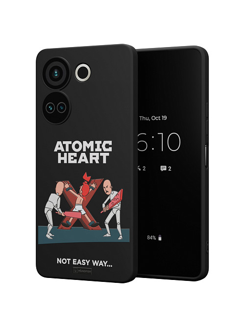 Силиконовый чехол для Tecno Camon 20 "Atomic Heart: Not Easy Way"