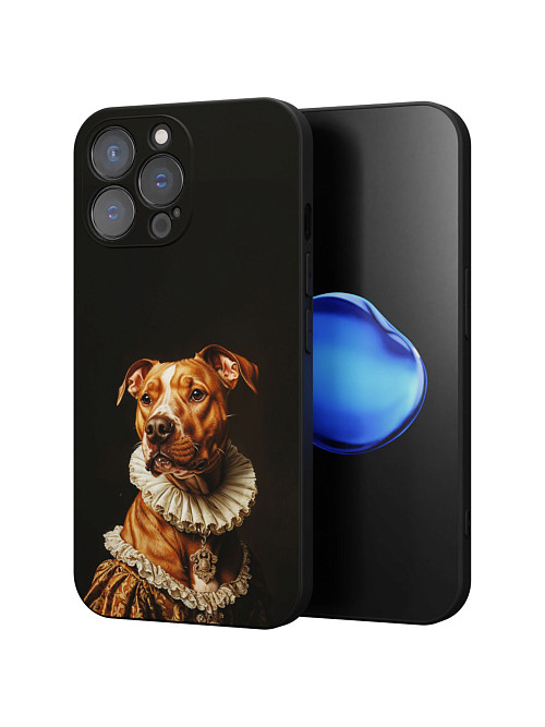 Силиконовый чехол для Apple iPhone 14 Pro Max "Собака аристократ"