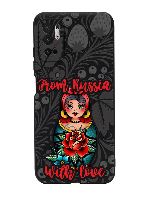 Силиконовый чехол для Xiaomi Redmi Note 10T Из России с любовью