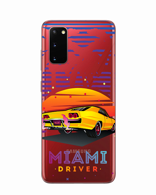 Силиконовый чехол для Samsung Galaxy S20 Miami driver