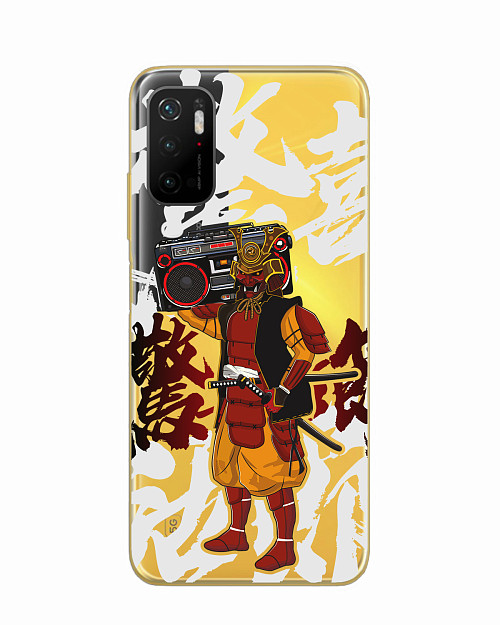 Силиконовый чехол для Poco M3 Pro Hip-hop Samurai