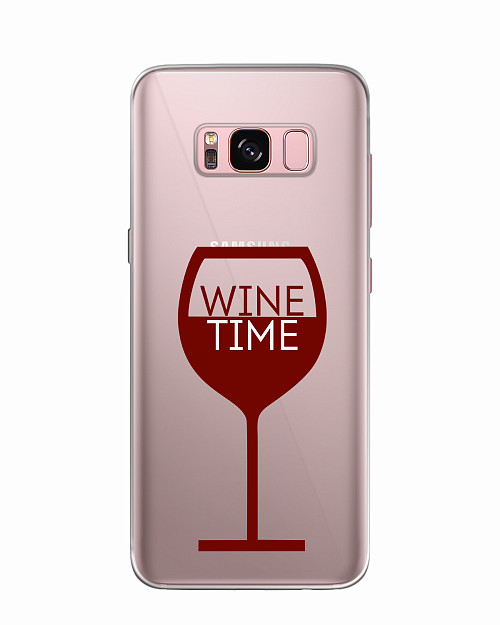 Силиконовый чехол для Samsung Galaxy S8 Wine time