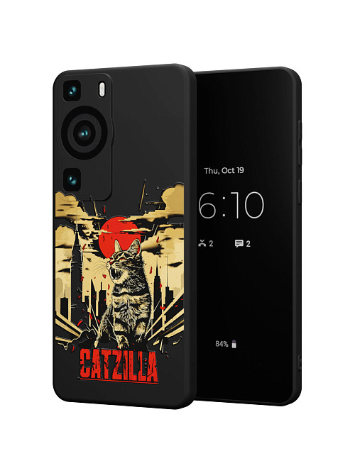 Силиконовый чехол для Huawei P60 "Catzilla"