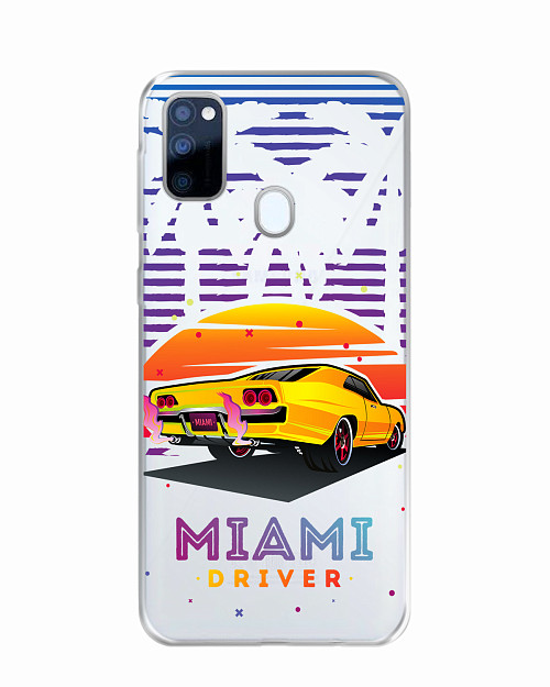 Силиконовый чехол для Samsung Galaxy M30S Miami driver