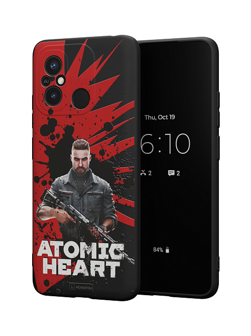 Силиконовый чехол для Poco C55 "Atomic Heart: Майор Нечаев"