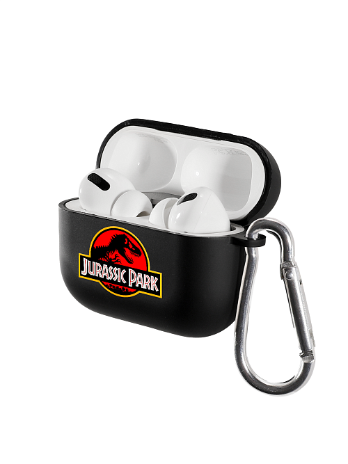 Силиконовый чехол для наушников матовый на AirPods Pro "NOVEL: Jurassic Park"