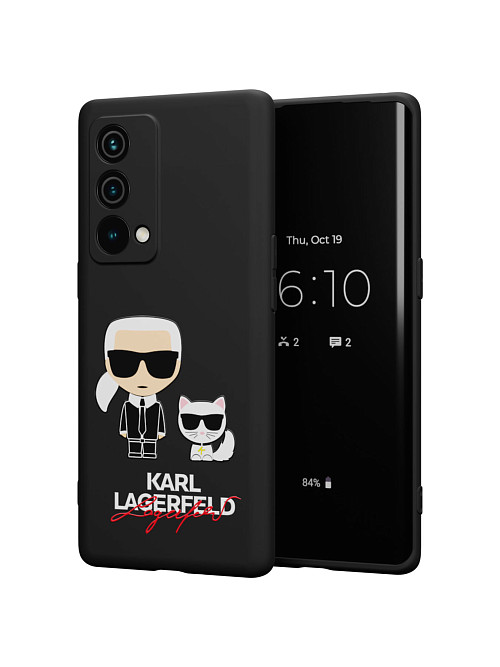 Силиконовый чехол для Realme GT Master Edition "NOVEL: Lagerfeld"