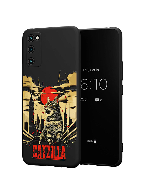 Силиконовый чехол для Samsung Galaxy S20 FE "Catzilla"