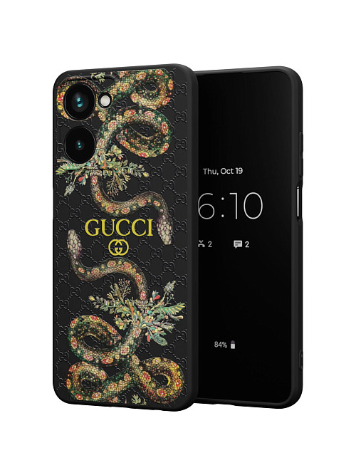 Силиконовый чехол для realme 10 (4G) "NOVEL: Gucci"