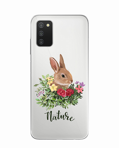 Силиконовый чехол для Samsung Galaxy A03S Кролик