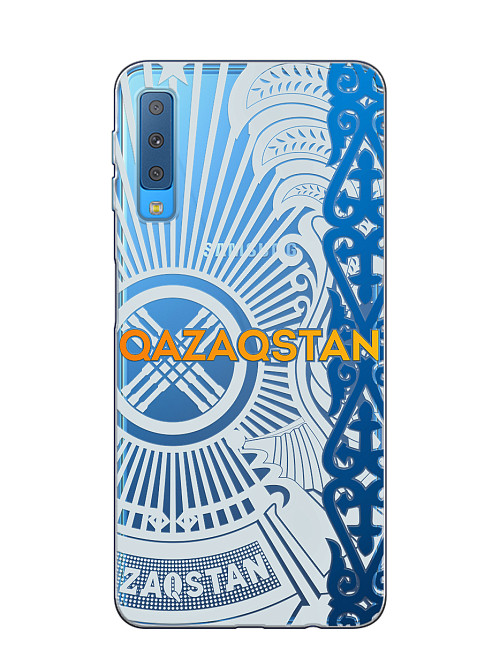 Силиконовый чехол для Samsung A7 2018 (A750) Казахстан Узор