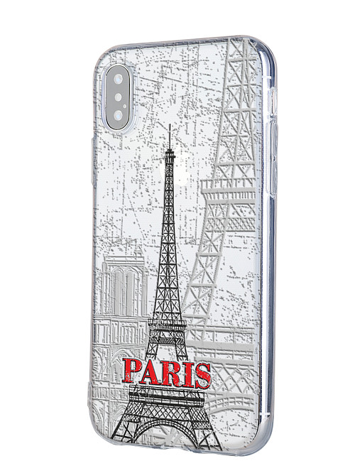 Силиконовый чехол для Apple iPhone Xs "Париж"