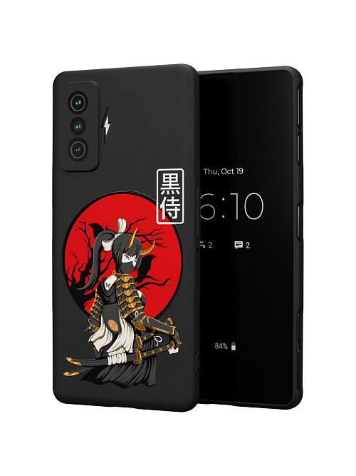 Силиконовый чехол для Xiaomi Redmi K50 Gaming Edition "Девушка с катаной"