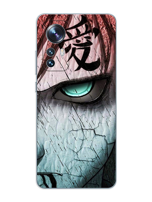 Силиконовый чехол для Xiaomi 12/12X Naruto Shippuden - Gaara grimm face