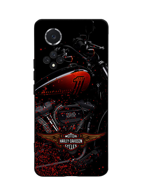 Силиконовый чехол для Huawei Nova 9 Мотоцикл Harley-Davidson