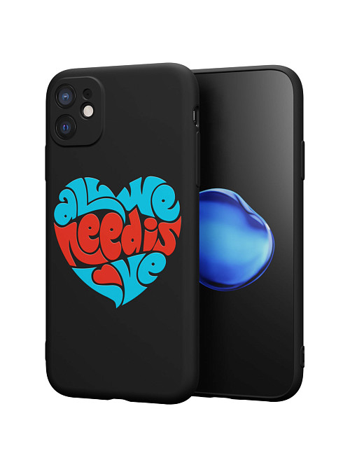 Силиконовый чехол для Apple iPhone 11 "All we needs love"