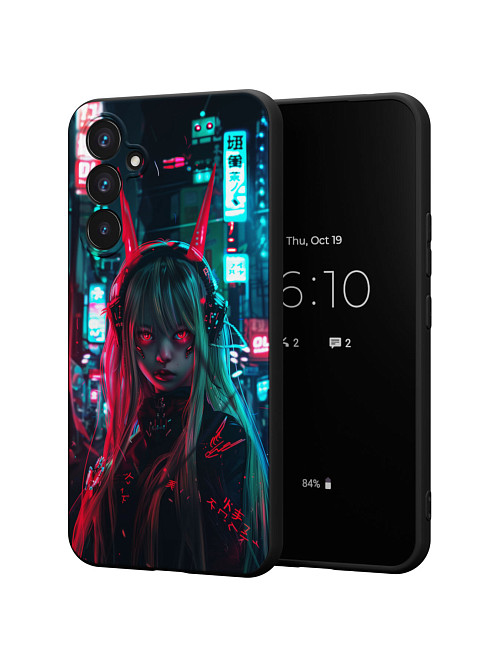 Силиконовый чехол для Samsung Galaxy A54 (5G) "Кибер девочка"