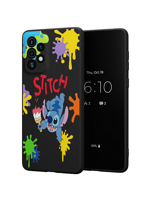 Силиконовый чехол для Samsung Galaxy A73 (5G) "NOVEL: Stitch paints"