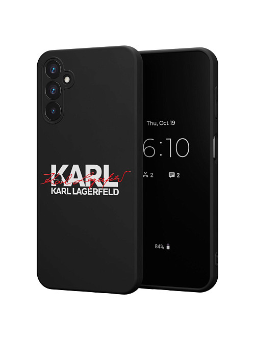 Силиконовый чехол для Samsung Galaxy A14 (4G) "NOVEL: Lagerfeld V.2"