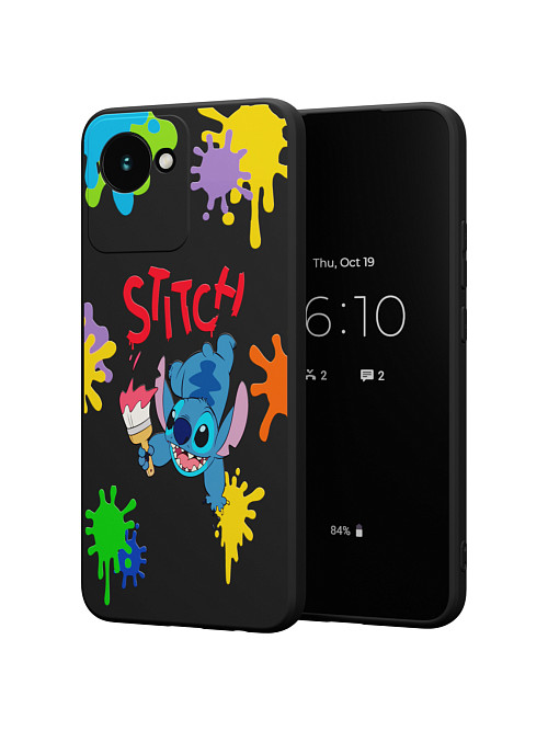 Силиконовый чехол для realme C30/C30S/realme Narzo 50i Prime "NOVEL: Stitch paints"