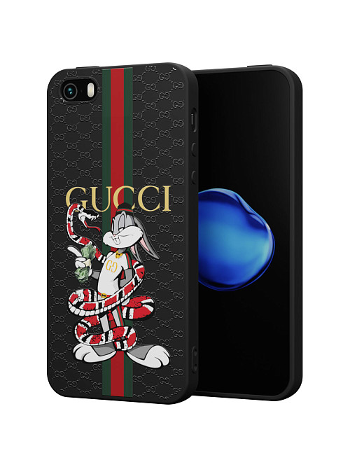 Силиконовый чехол для Apple iPhone 5 "NOVEL: Багз Банни Gucci"