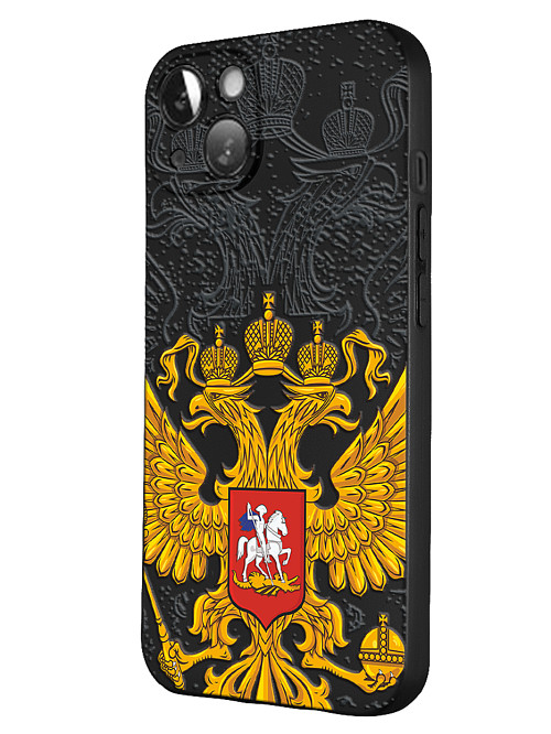 Силиконовый чехол для Apple iPhone 13 Герб России