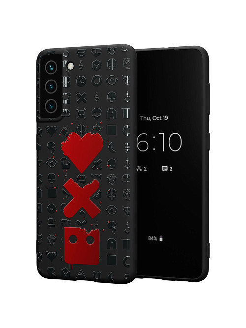 Силиконовый чехол для Samsung Galaxy S21 (5G) "Love Death Robots"