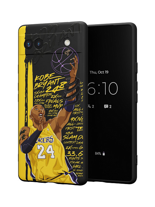 Силиконовый чехол для Google Pixel 6a "NOVEL: Kobe Bryant"