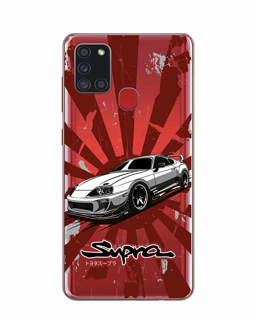 Силиконовый чехол для Samsung Galaxy A21s "Toyota Supra"