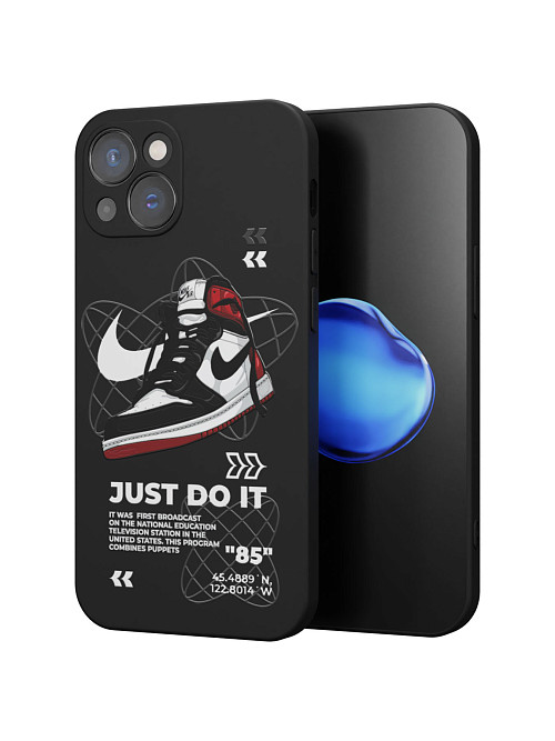 Силиконовый чехол для Apple iPhone 13 "NOVEL: Just Do It"