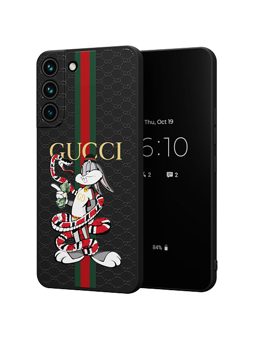 Силиконовый чехол для Samsung Galaxy S22+ (5G) "NOVEL: Багз Банни Gucci"