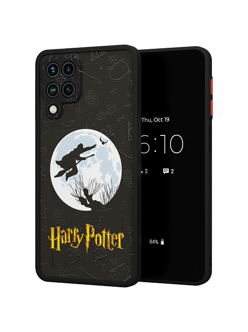 Противоударный чехол для Samsung Galaxy A12 (4G) "NOVEL: Гарри Поттер. На фоне Луны"