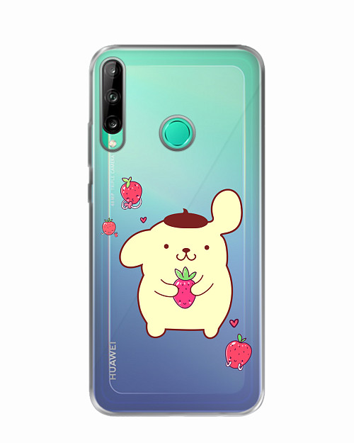 Силиконовый чехол для Huawei P40 Lite E Собачка с ягодой