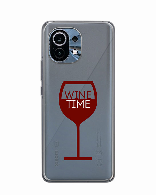 Силиконовый чехол для Xiaomi Mi 11 "Wine time"