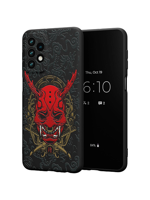 Силиконовый чехол для Samsung Galaxy A23 (5G) "Red Oni mask"