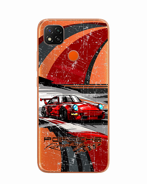 Силиконовый чехол для Xiaomi Redmi 9C Porsche 911