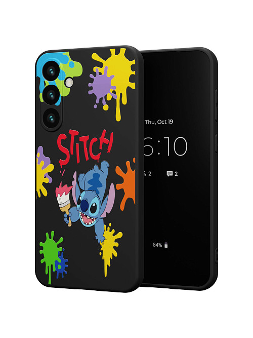 Силиконовый чехол для Samsung Galaxy S24 "NOVEL: Stitch paints"