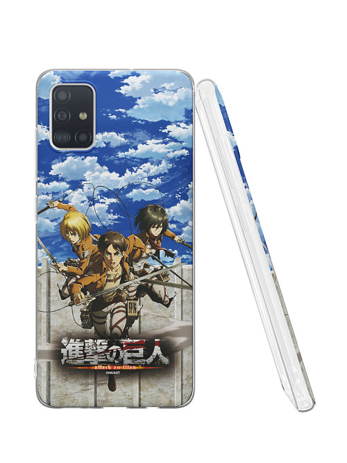 Силиконовый чехол для Samsung Galaxy A51 (4G) "AOT: Эрен, Микаса, Армин" Силиконовый чехол для Samsung Galaxy A51 (4G) "AOT: Эрен, Микаса, Армин"