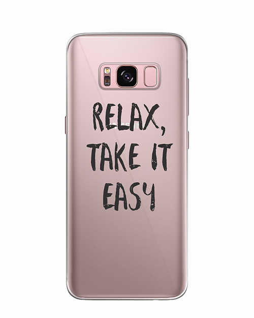Силиконовый чехол для Samsung Galaxy S8 Relax, take it easy