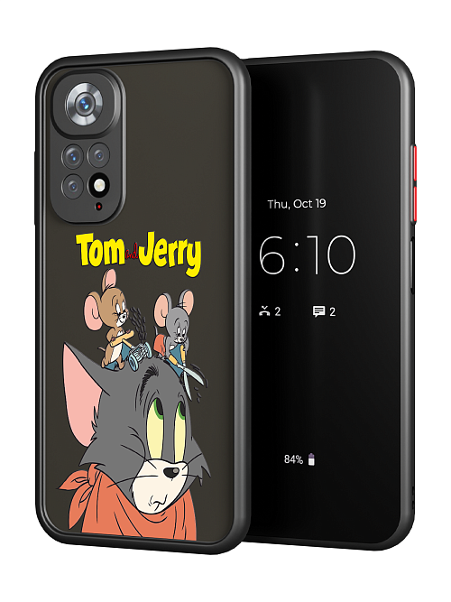 Противоударный чехол для Xiaomi Redmi Note 11S (4G) "NOVEL: Том и Джери"