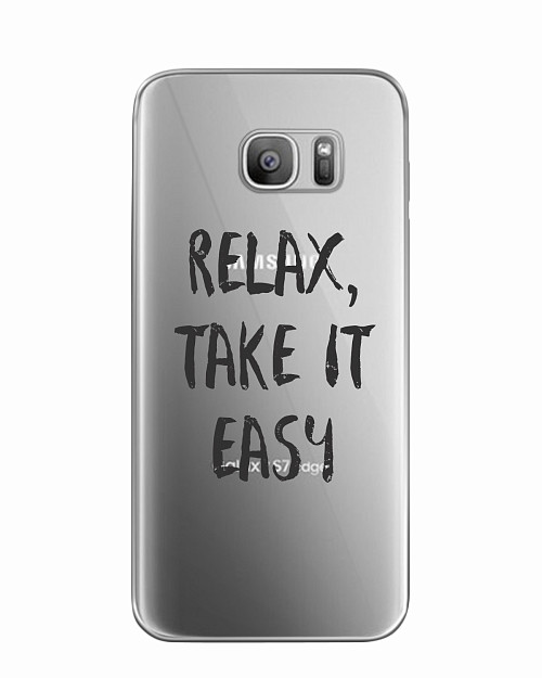 Силиконовый чехол для Samsung Galaxy S7 Relax, take it easy