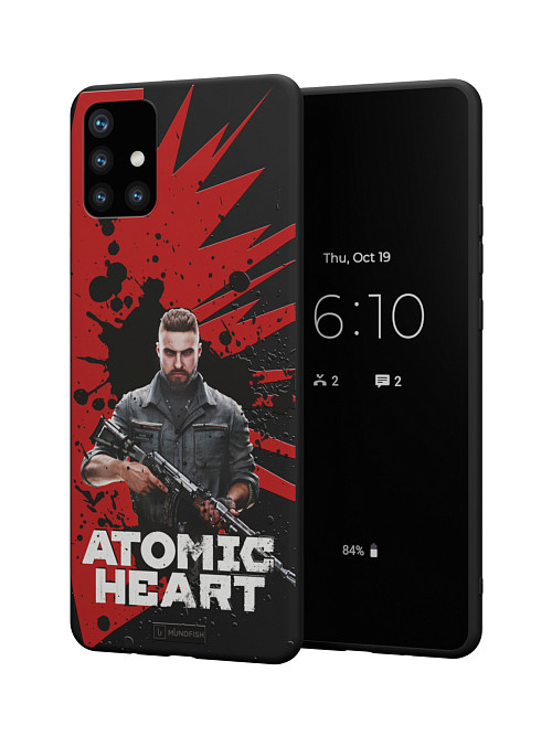 Силиконовый чехол для Samsung Galaxy A51 (4G) "Atomic Heart: Майор Нечаев"