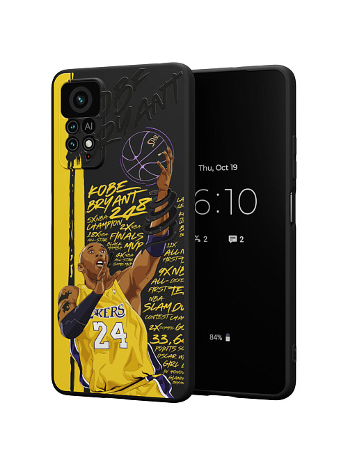 Силиконовый чехол для Xiaomi Redmi Note 12 Pro (4G) "NOVEL: Kobe Bryant"