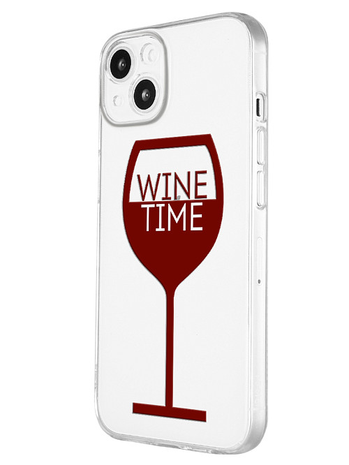 Силиконовый чехол для Apple iPhone 13 Wine time