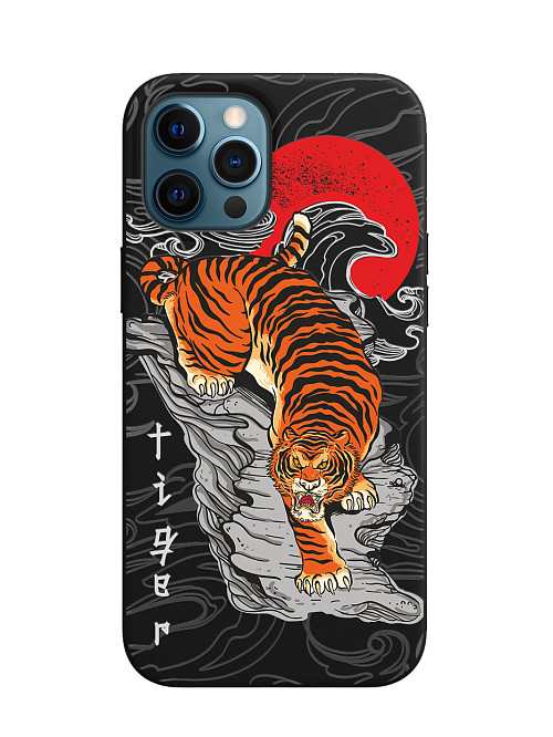 Силиконовый чехол для Apple iPhone 12 Pro Max "Китайский тигр"