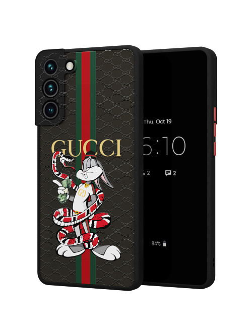 Противоударный чехол для Samsung Galaxy S22 (5G) "NOVEL: Багз Банни Gucci"