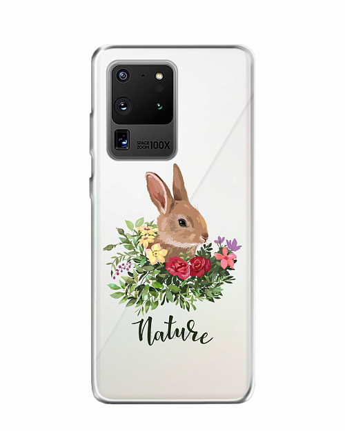 Силиконовый чехол для Samsung Galaxy S20 Ultra Кролик