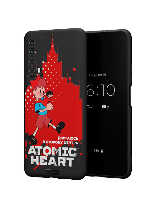 Силиконовый чехол для Huawei P Smart (2021) "Atomic Heart: В сторону центра"