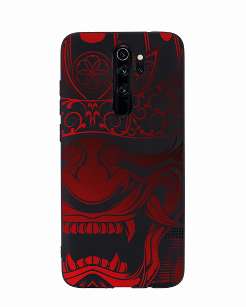 Силиконовый чехол для Xiaomi Redmi Note 8 Pro "Красная маска самурая"